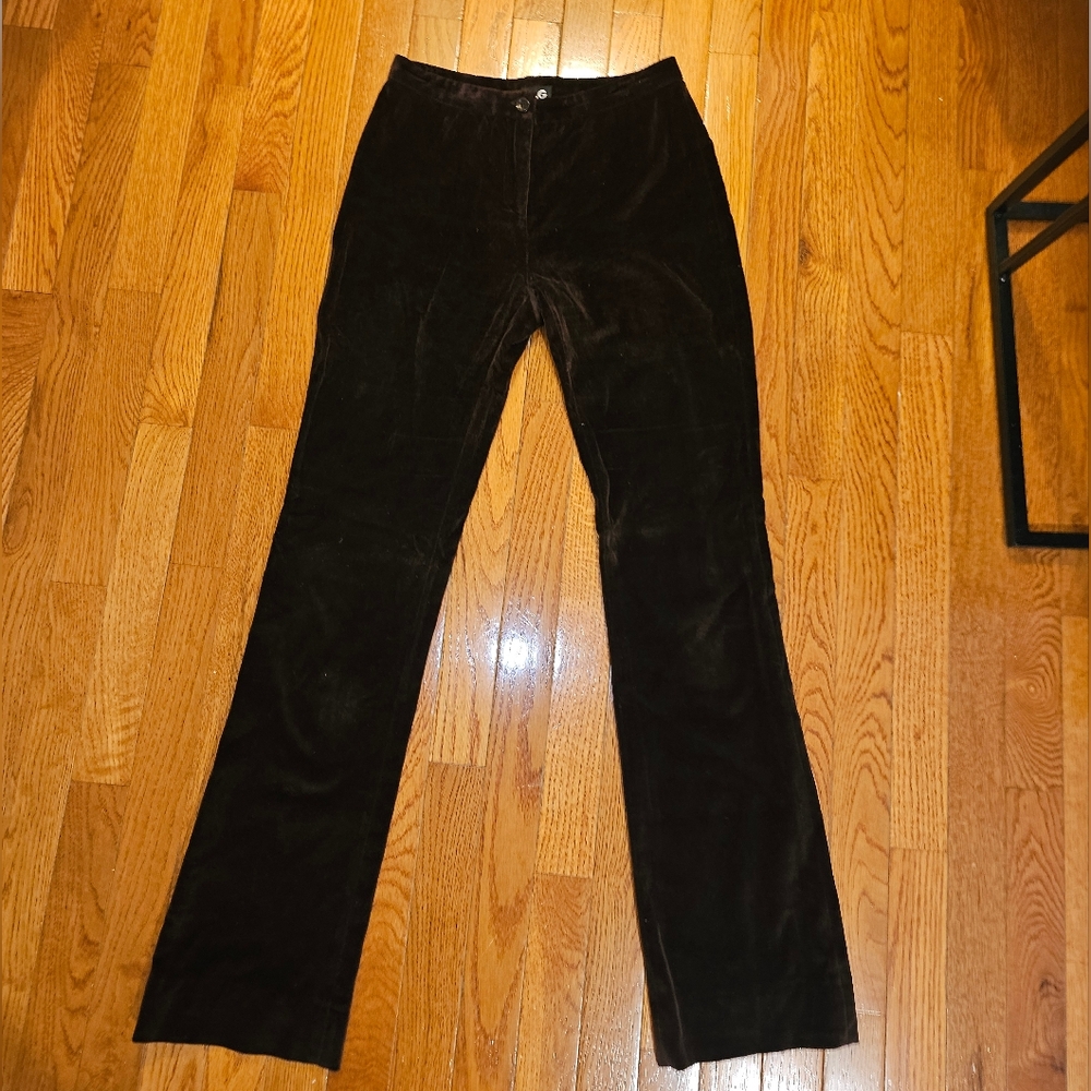 Dolce & Gabbana Black Velvet Pants